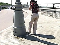 Pee mess in public