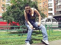 Slut pissed herself
