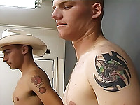 Twink Stripping Naked In Front of a Mirror