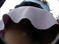Mouth watering student upskirt